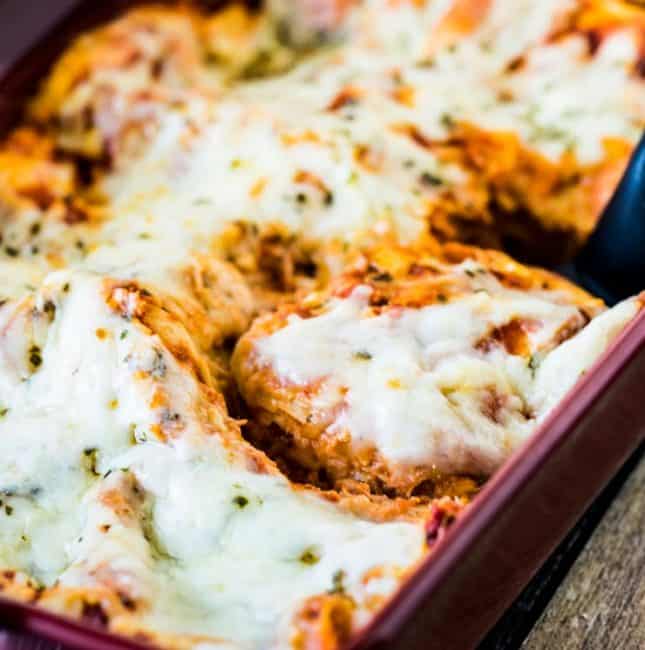 Easy Cheesy Meatless Lasagna Recipe using NoBoil Noodles