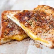 Garlic Parmesan Grilled Cheese Sandwiches Recipe
