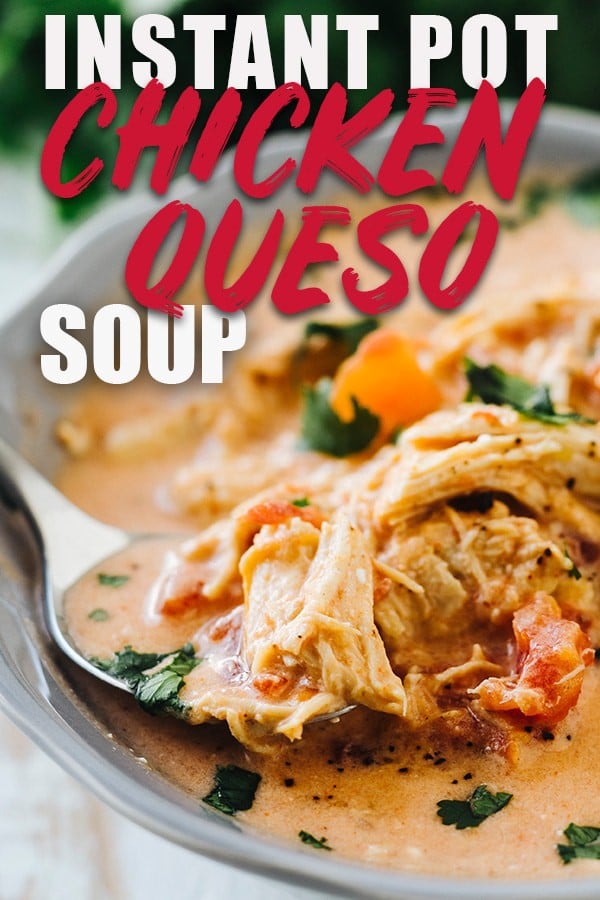 Zesty Queso Chicken Keto Soup Make in the Slow Cooker or Instant Pot!