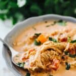 Instant Pot chicken Queso soup