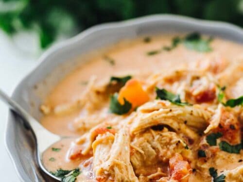 Zesty Queso Chicken Keto Soup Make In The Slow Cooker Or Instant Pot