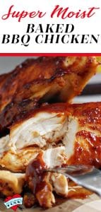 Marinated Moist Oven Baked Barbeque Chicken