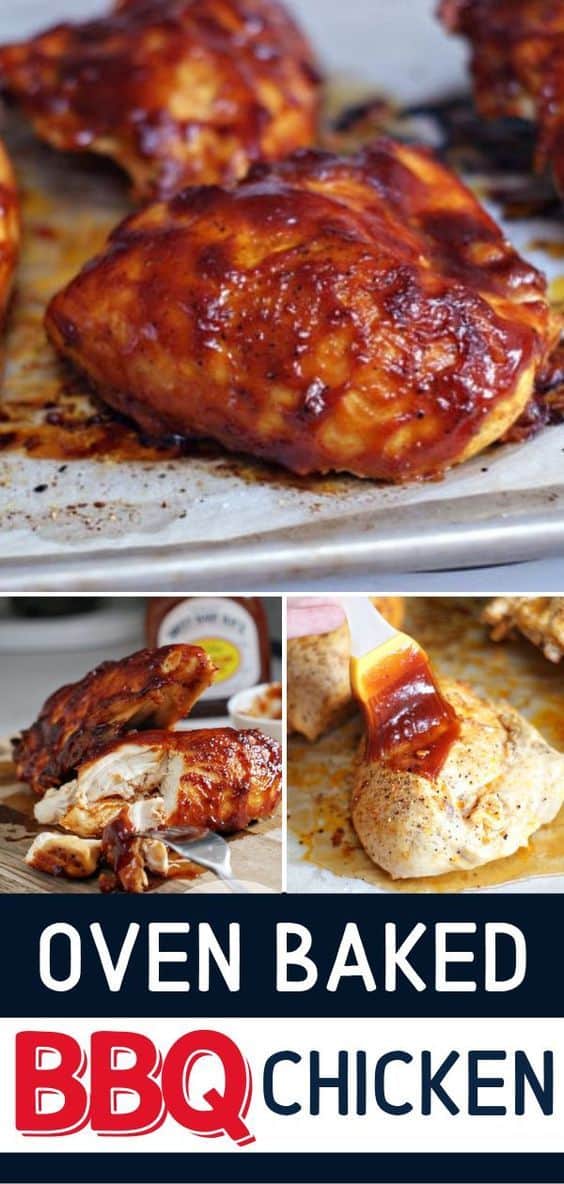 Marinated Moist Oven Baked Barbeque Chicken | Heatherlikesfood.com