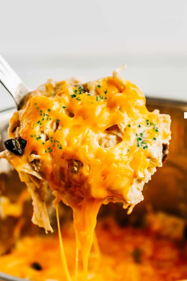 Instant Pot Sour Cream Chicken Enchilada Casserole Heather Likes Food